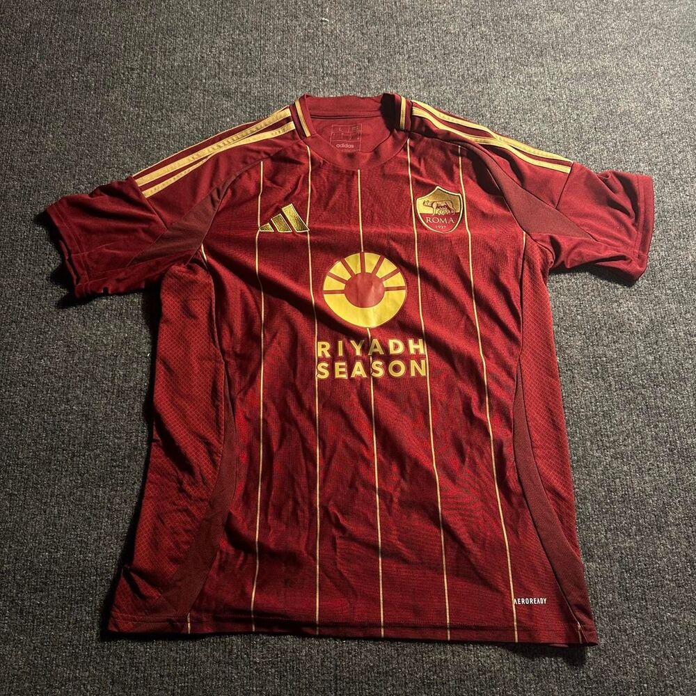 Adidas Men's Burgundy and Red Jersey
